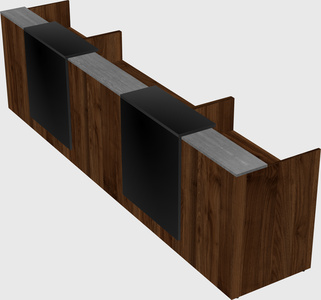 Long reception desk