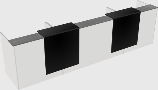 Long reception desk