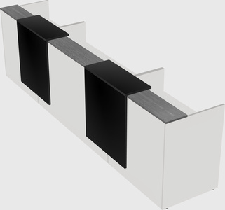 Long reception desk
