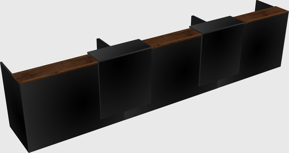 Long reception desk