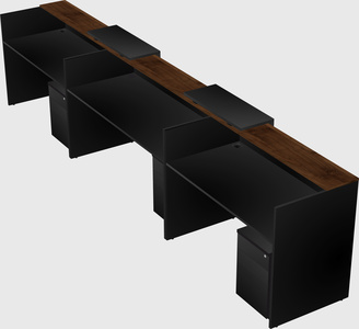 Long reception desk