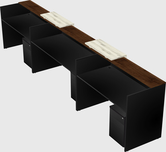 Long reception desk
