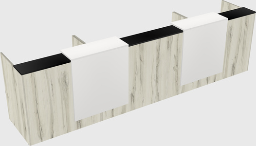 Long reception desk