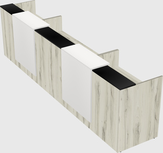Long reception desk