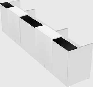 Long reception desk