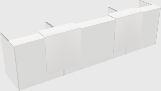 Long reception desk