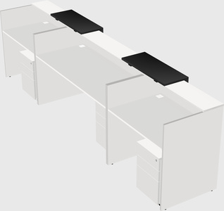Long reception desk