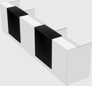 Long reception desk
