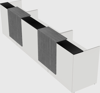 Long reception desk