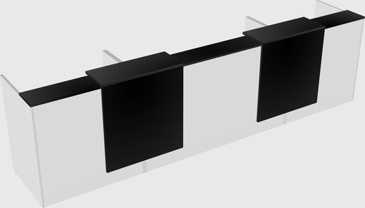 Long reception desk