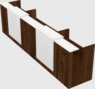 Long reception desk