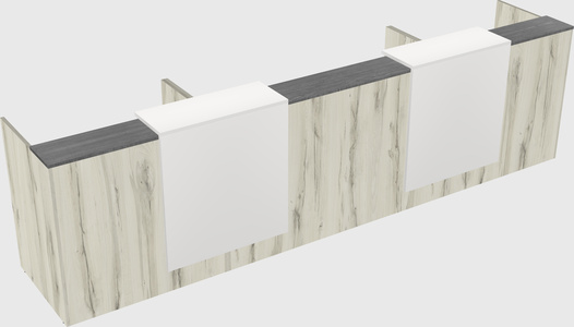 Long reception desk