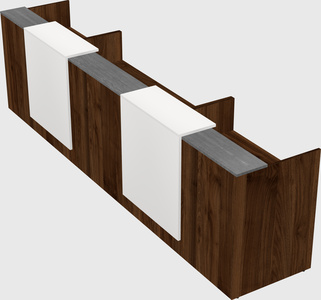 Long reception desk