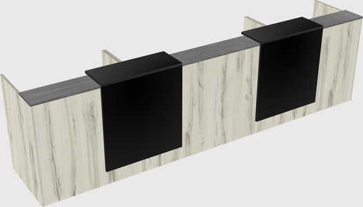 Long reception desk
