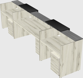 Long reception desk