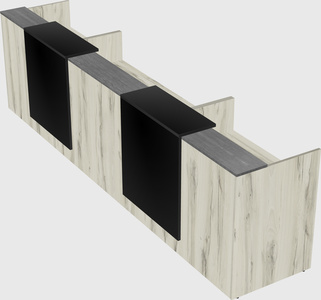 Long reception desk