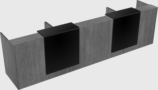 Long reception desk