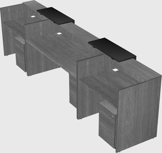 Long reception desk