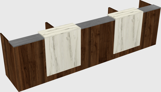 Long reception desk