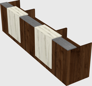 Long reception desk