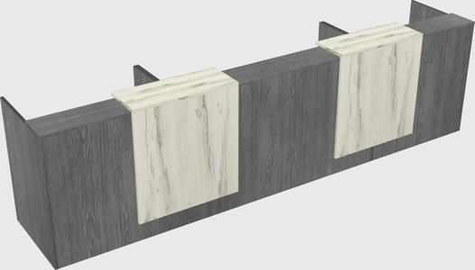 Long reception desk