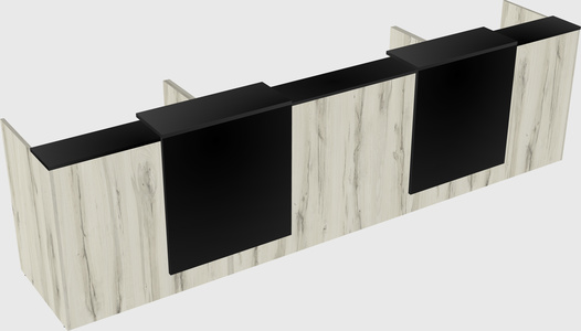 Long reception desk