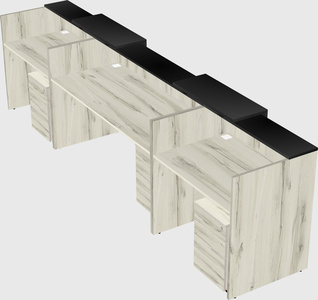 Long reception desk