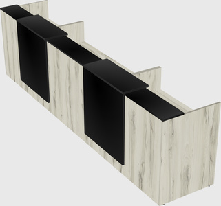 Long reception desk