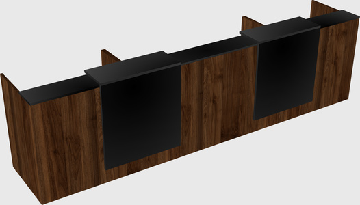 Long reception desk