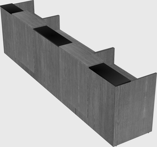 Long reception desk
