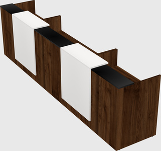 Long reception desk