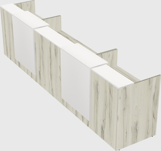 Long reception desk