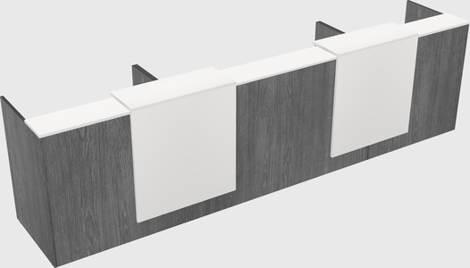 Long reception desk
