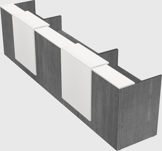 Long reception desk