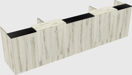 Long reception desk