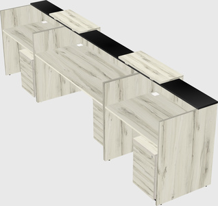 Long reception desk