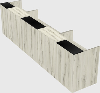 Long reception desk
