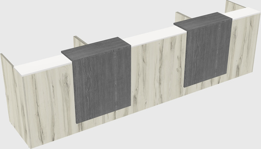 Long reception desk