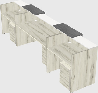 Long reception desk
