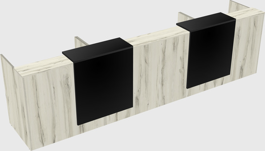 Long reception desk