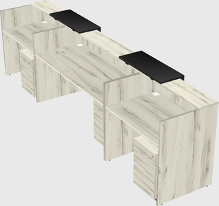 Long reception desk