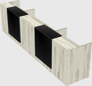Long reception desk
