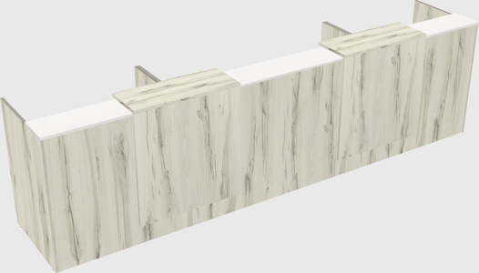 Long reception desk