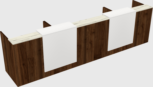Long reception desk