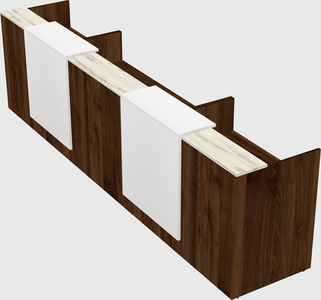 Long reception desk
