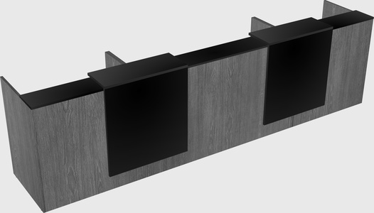 Long reception desk