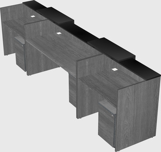 Long reception desk