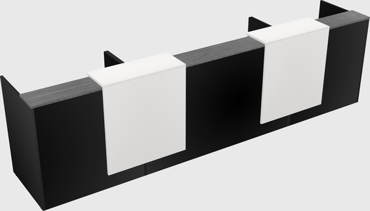Long reception desk