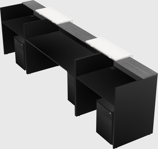 Long reception desk