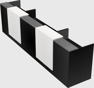 Long reception desk